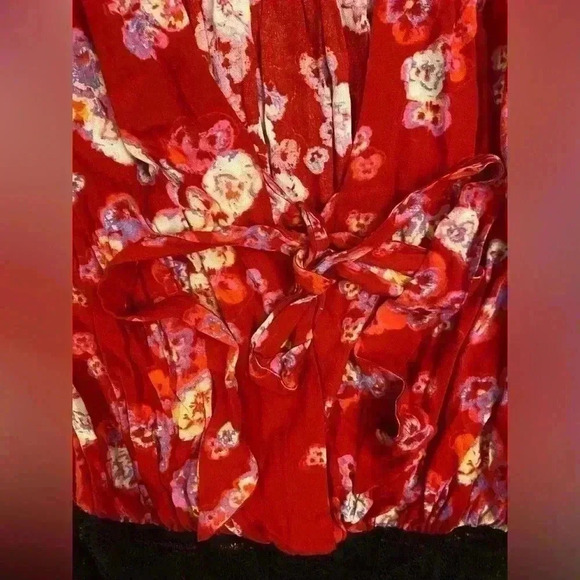 Free People Forties Feel Bell Sleeve Bodysuit Size Small - Picture 11 of 12